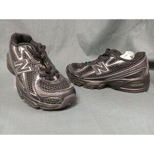New Balance 740 Bungee Lace Sneakers PZ740BM Black Grey Kids Size 2 NEW IN BOX!